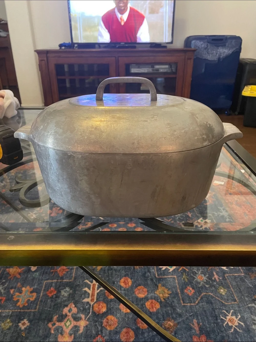 Vintage Wagner Ware Magnalite Oval Roaster+Lid - Sidney-O, Classic aluminum lid